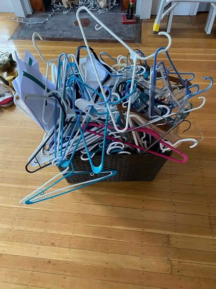Photo of free Tons of hangers and a bin (Lowell and highland) #1