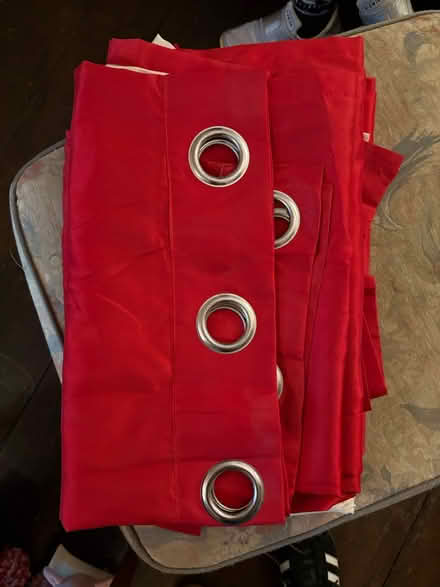 Photo of free Pair of Red Curtains (Liverpool L13) #1