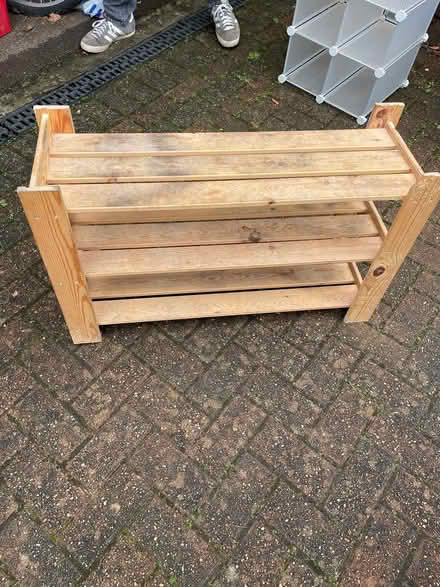 Photo of free Wooden shoes rack (GU18) #1
