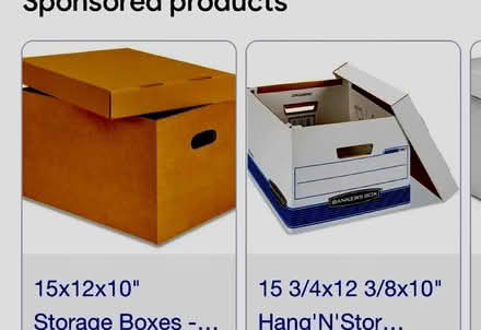 Photo of hanging file folders/ file box (El Camino/shoreline/Miramonte) #1