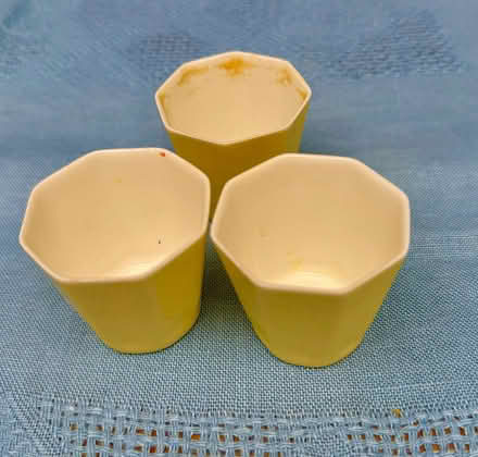 Photo of free 3 Lemon Yellow Porcelain Egg Cups (Haywards Heath RH16) #1