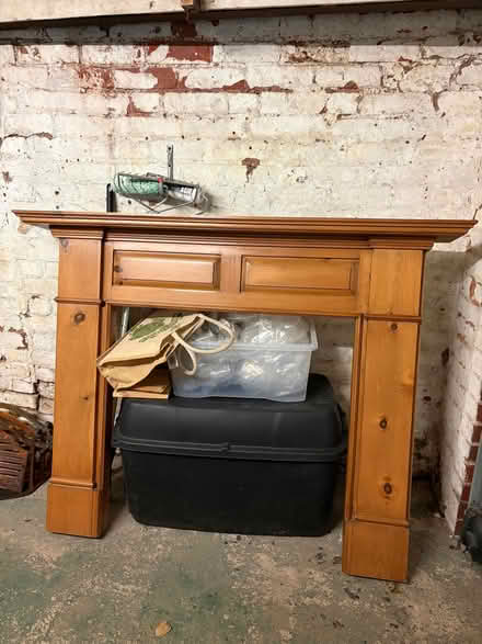 Photo of free Wooden fireplace surround (Brewood ST19) #1