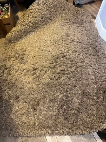 Photo of free Grey Longhaired Rug (SE18 5GE) #1