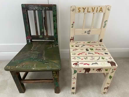 Photo of free 2 wooden child’s chairs (BN1) #1