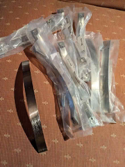 Photo of free 10 silver cupboard door handles (Harrogate HG1) #1