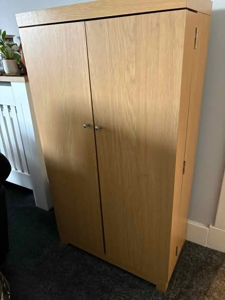 Photo of free DVD CD oak storage unit (Broomridge FK7) #1