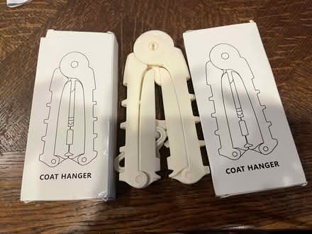 Photo of free 3 plastic coat hangers (Prospect and DeAnza) #1