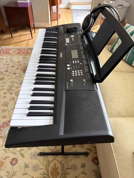 Photo of free Casio keyboard +stand + headphones (Font Hill) #3