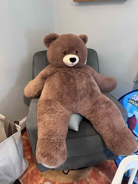 Photo of free 4ft Stuffed Bear needs new home (Bronxville/Yonkers) #1