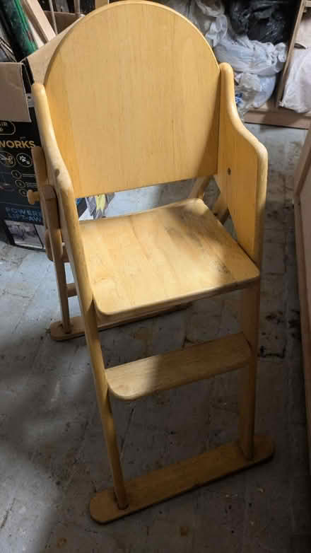 Photo of free Wooden highchair (NR2) #3