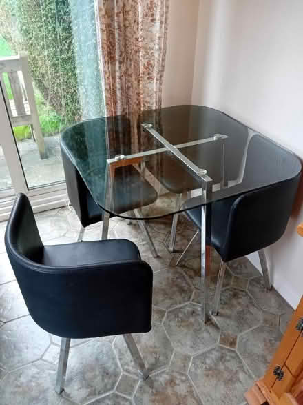 Photo of free Glass Dining Room Table & Chairs (Wivelsfield Green RH17 7QA) #1