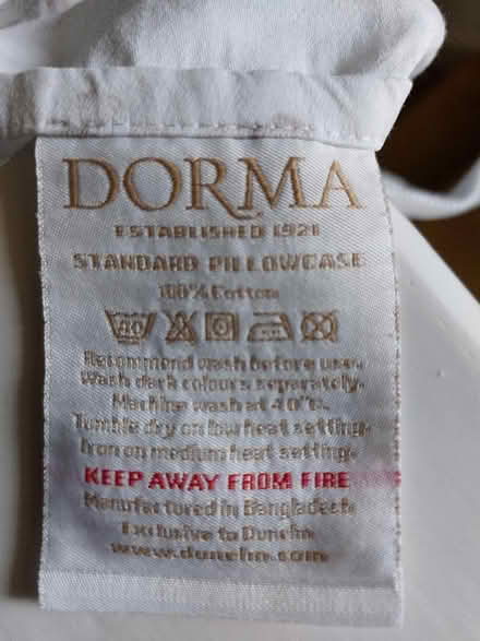 Photo of free Dorma double duvet cover and 2 pillow cases (West Hunsbury) #2