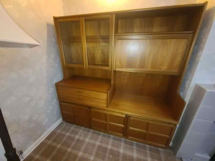 Photo of free antique display cabinet with drawers and shelves (Worthing BN11) #1