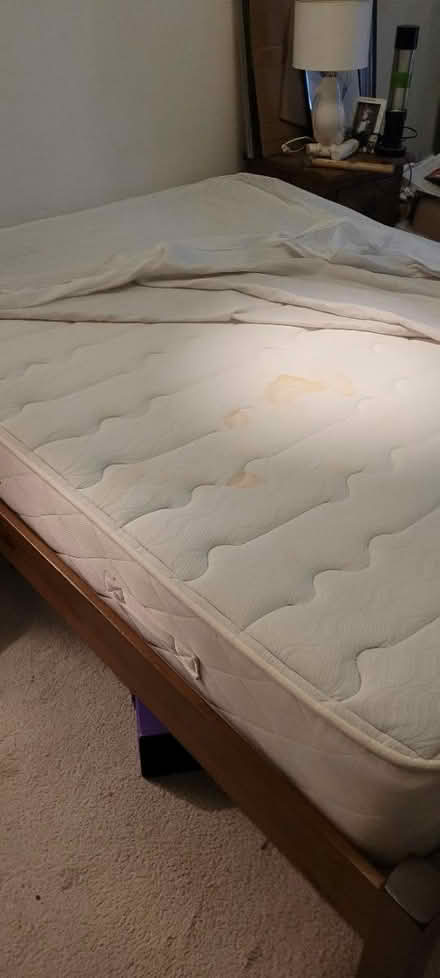 Photo of free King size bed frame and mattress (Cottingham Hu16) #1