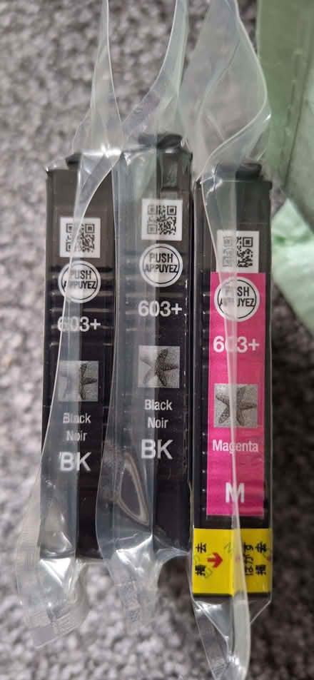 Photo of free Brand new, sealed Epson 603+ ink cartridges (TN23) #1