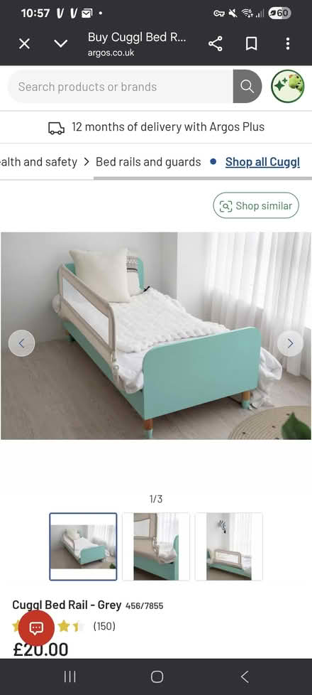 Photo of free Cuggl bed rail (Scotstounhill G14) #2