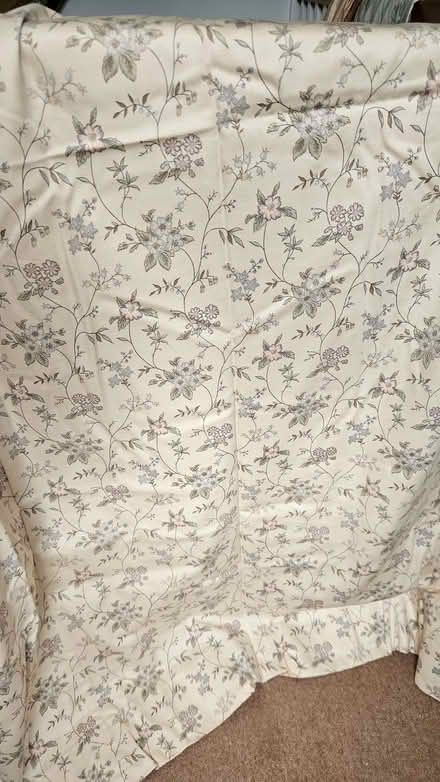 Photo of free Pair of ivory floral curtains (Speldhurst TN3) #1