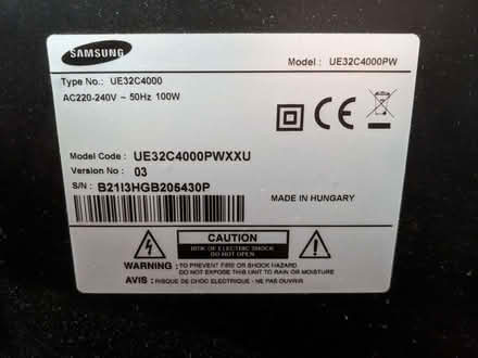 Photo of free Samsung 32 inch TV - Spares / Repair (IP3) #2