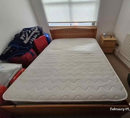 Photo of free Double bed with mattress and under storage (Lion Gate TW9) #1