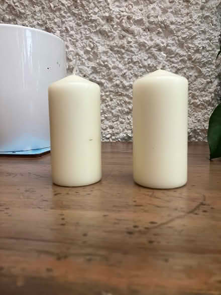 Photo of free 2 pillar candles (Ifton Heath SY11) #1