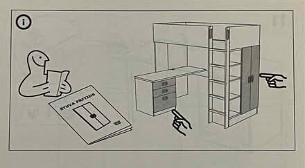 Photo of free IKEA STUVA loft bed system (Bellingham SE6) #2