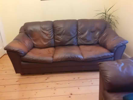 Photo of free 3 seater italian leather sofa (dublin 9) #1