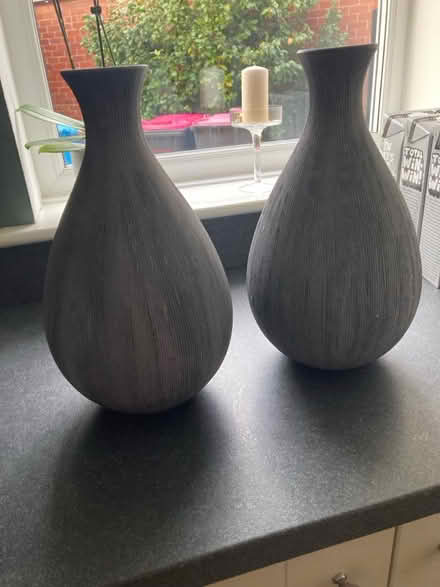 Photo of free Two grey vases (Worsley M28 7UN) #1