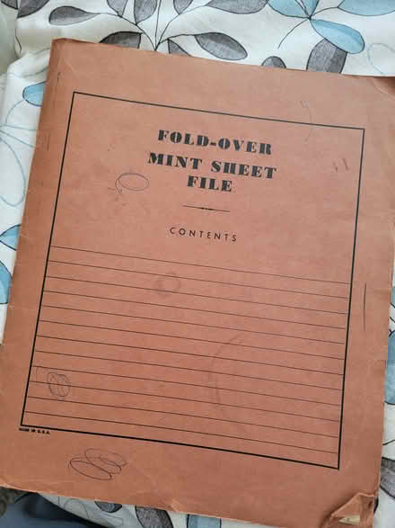 Photo of free Partial sheets of US stamps (North Oakland) #1