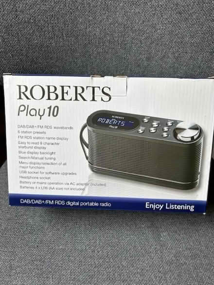 Photo of free Message for recipient of Roberts Play 10 radio from me. (Bridge of Allan FK9) #1