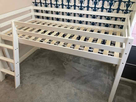 Photo of free Children’s cabin bed frame in white (Stretford M32) #2
