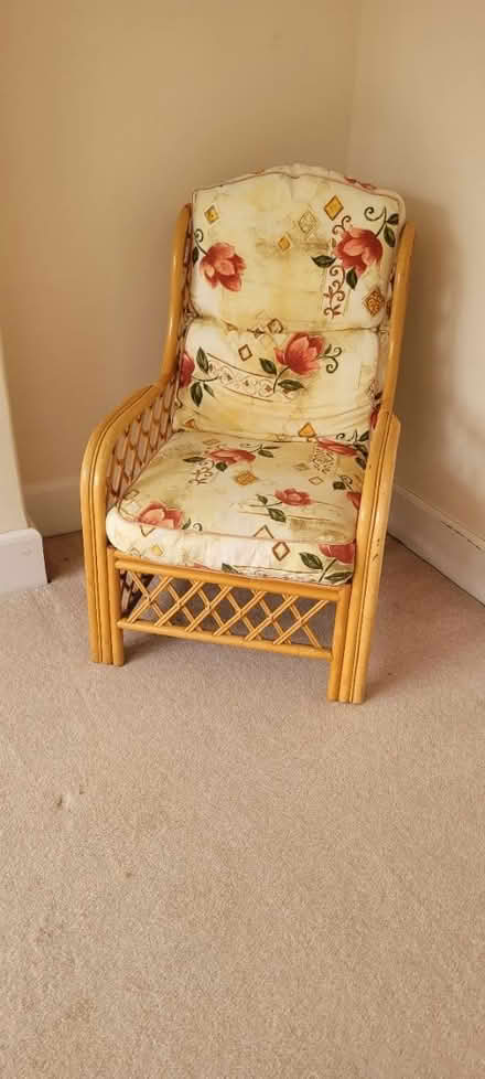 Photo of free Wicker chair (Winton, BH3) #1