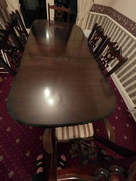 Photo of free Dining table and 6 chairs (Carpenterstown) #2