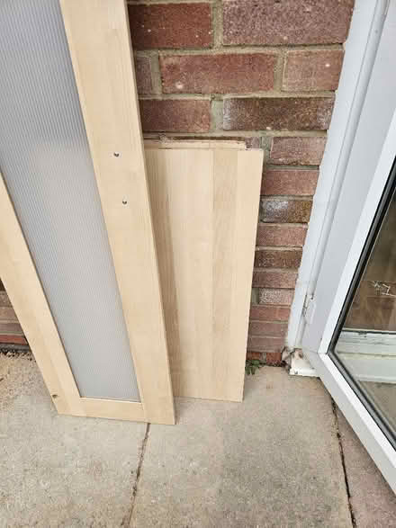 Photo of free IKEA cupboard doors and shelf (Wanstead IG1) #1