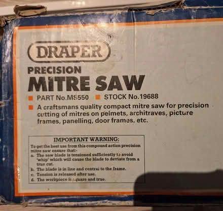 Photo of free Mitre saw (St Albans AL1) #3