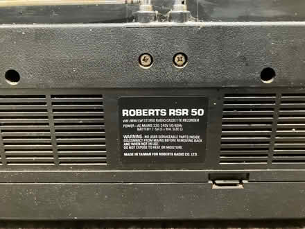 Photo of free RobertsRSR 50 radio cassette (CM11 2) #2