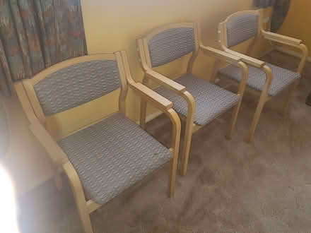 Photo of free 3 chairs with pads on seat and back (Worthing BN11) #3
