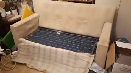 Photo of free Fold out sofa bed cream coloured (South Tottenham N17) #1