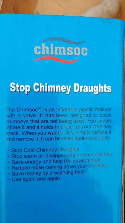 Photo of free Chimney balloon (stops draughts) (Market Bosworth CV13) #2