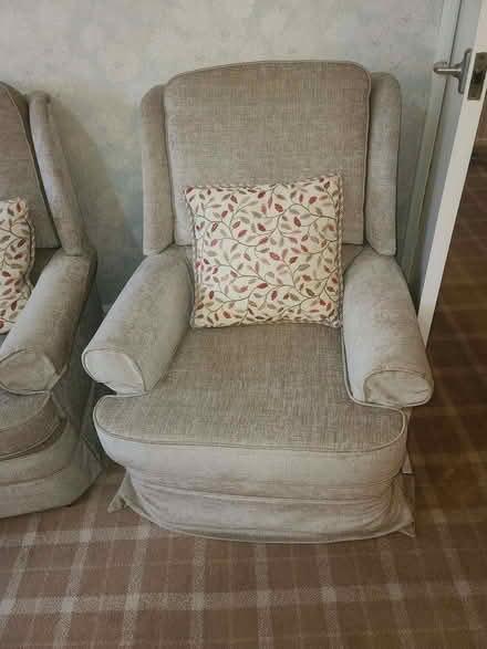 Photo of free light green 3 piece sofa suite (Worthing BN11) #2