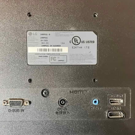 Photo of free BROKEN LG Monitor (Model 24MP60G) (Flatlands) #4