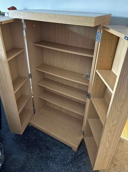 Photo of free DVD CD oak storage unit (Broomridge FK7) #4