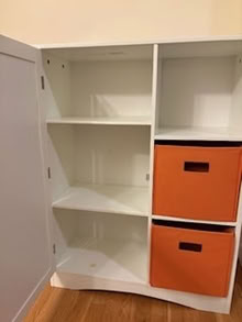 Photo of free white bookshelf (Prospect Heights, Brooklyn) #2