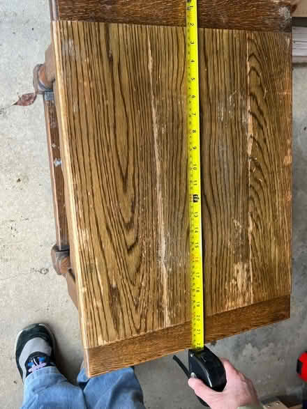 Photo of free Small oak table with storage (Seaford BN25) #4