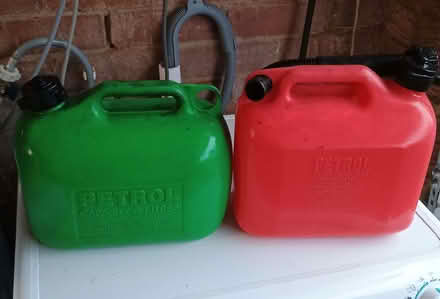 Photo of free Two x 5-litre Plastic Petrol Cans... (Scotforth LA1) #1