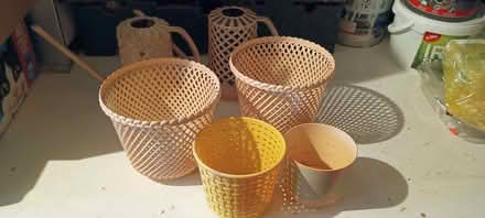 Photo of free Old houseplant watering jugs and plant pot holders (Colyford EX24) #1