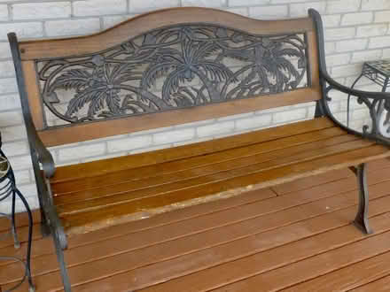 Photo of free Wrought Iron Bench needs repair (Hendersonville) #1