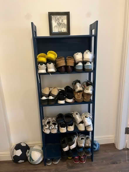 Photo of free Tall painted ikea shelving unit (L8) #1