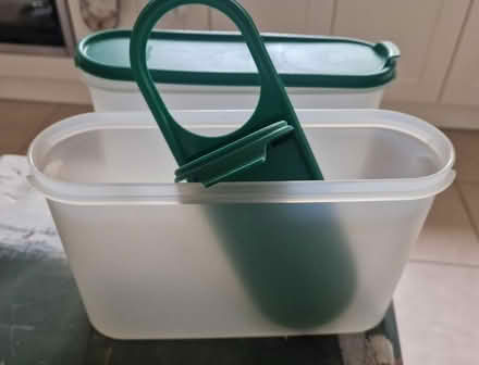 Photo of free Two Tupperware cereal containers (Stotfold SG5) #1