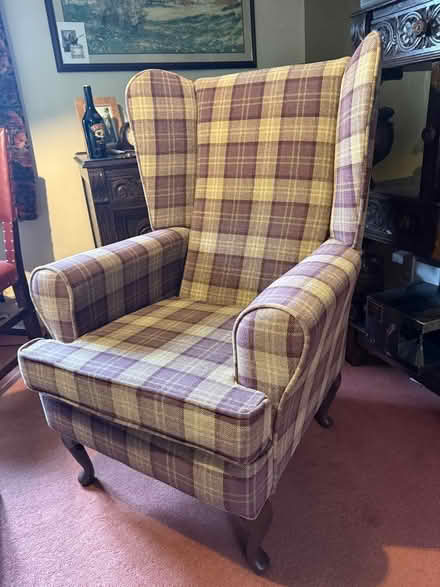 Photo of free Wing back chair (Forest Green GL6) #1
