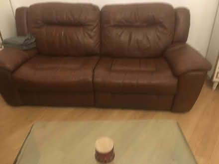 Photo of free two seater leather sofa (South Kensington SW7) #1